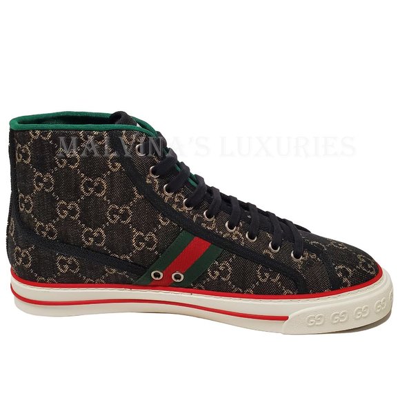 GUCCI MENS SNEAKERS TENNIS 1977 GG SUPREME CANVAS SHOES sz 10 10.5 US - Picture 7 of 16